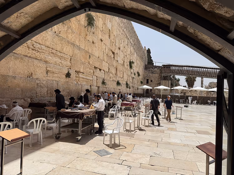 Klagemauer und der Platz der Altstadt in Jerusalem