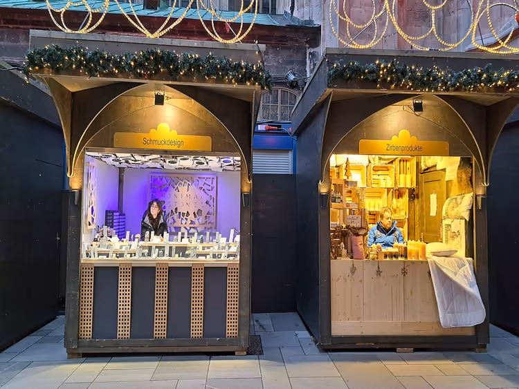 Christkindlmarkt am Stephansplatz in Wien