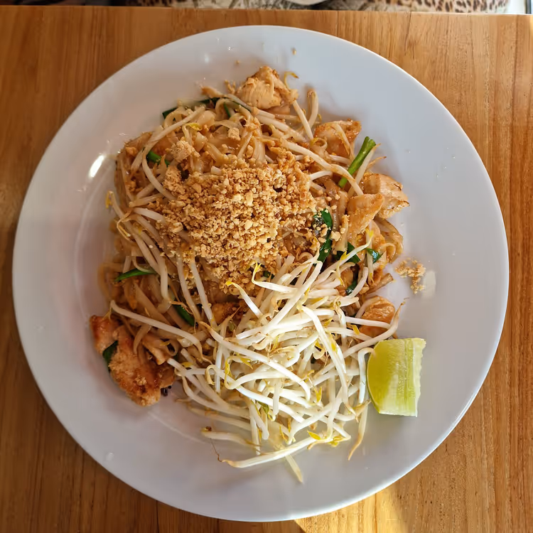 Noodles Pad Thai tailandeses