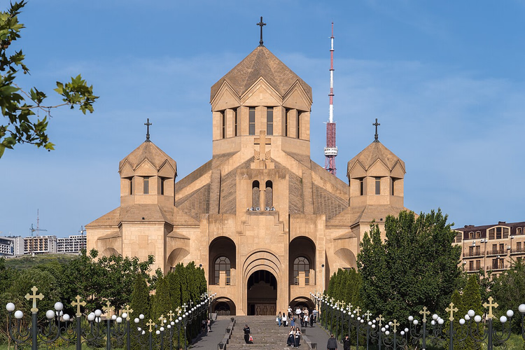 De Kathedraal van de Heilige Gregorius de Verlichter in Jerevan