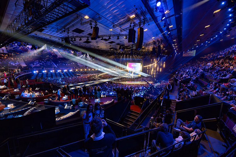 Wiener Stadthalle pendant l'Eurovision