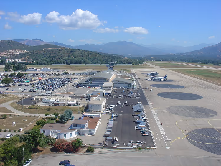 Ajaccio lufthavn på Korsika