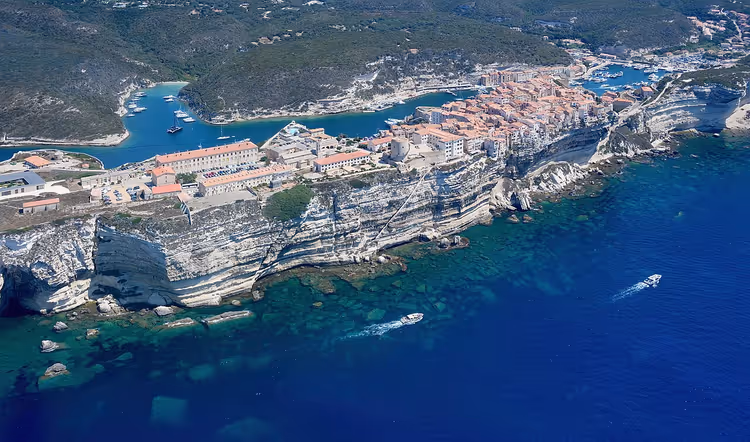 Bonifacio sør på Korsika