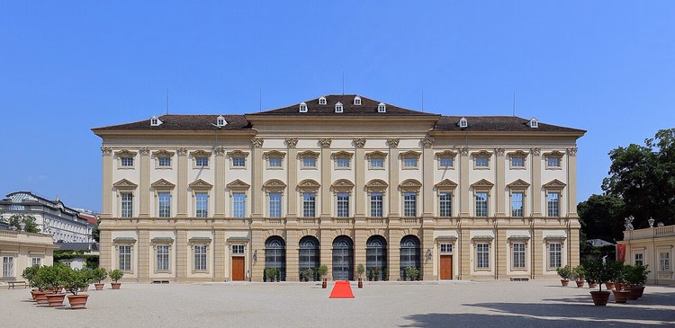 Fasaden til Liechtenstein hagepalass i Wien