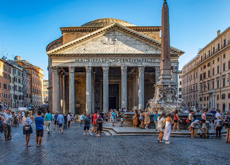 Piazza della Rotonda med Pantheon og obelisken