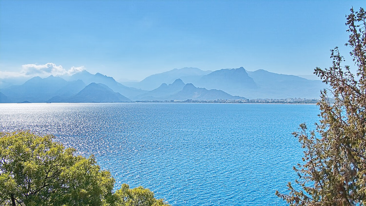 Golf van Antalya en het Beydağları-gebergte
