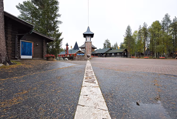 Polarsirkelen i julemannslandsbyen