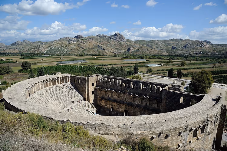 Römisches Theater von Aspendos in der Türkei