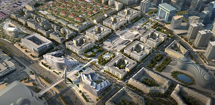 Moderni blocchi bianchi di White City