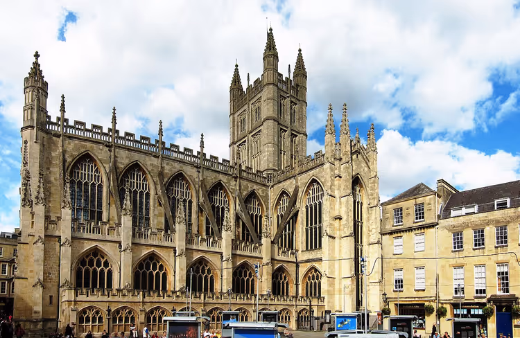 Fassade der Bath Abbey