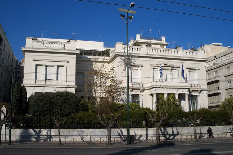 Den nyklassisistiske bygningen til Benaki-museet i Athen
