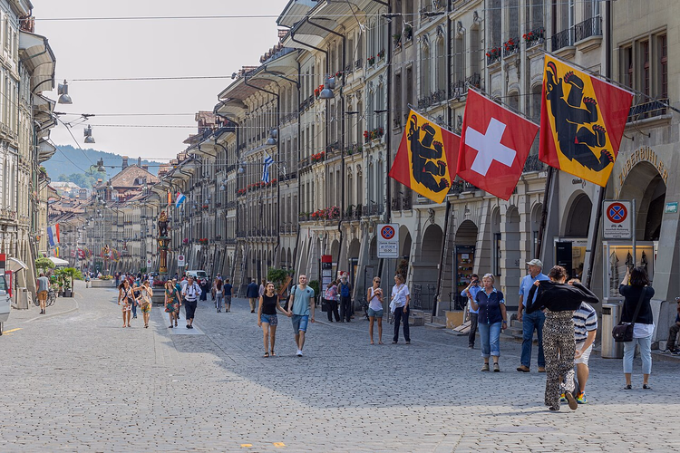 Kramgasse i Berns gamleby