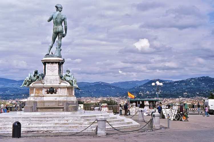Bronse-David ved Piazzale Michelangelo i Firenze