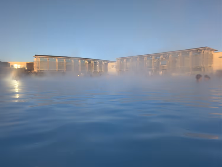 Blaue Lagune im Winter in Island