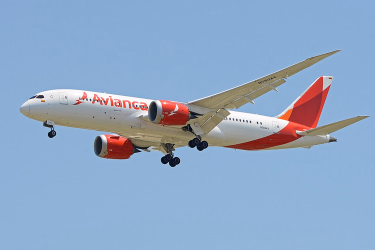 Uçuş halinde Avianca Boeing 787