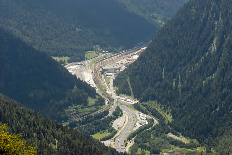 Blick auf den Brennerpass von Norden