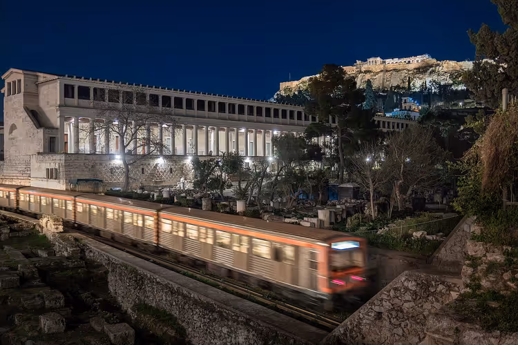 Stoa Attalosa na starożytnej Agorze