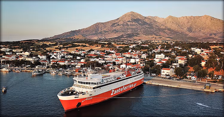 Stor bilferge i Hellas