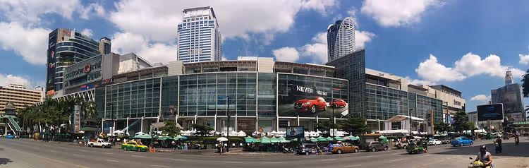 Bangkok'taki CentralWorld alışveriş merkezi