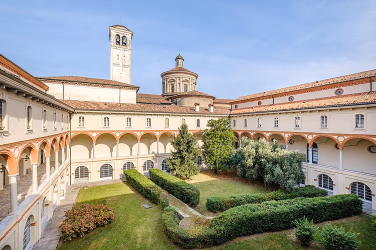 Klosterhagen ved Leonardo da Vinci-museet i Milano