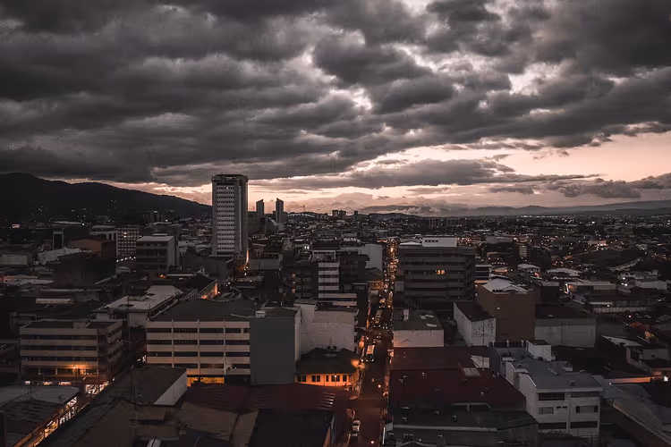 Avondskyline van San Jose