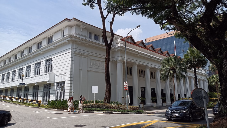 Koloniale gebouw van een medische hogeschool in Singapore