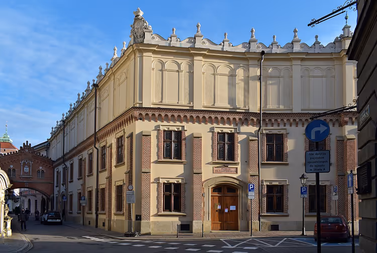 Angle du palais Czartoryski dans la rue Saint-Jean à Cracovie