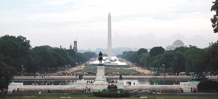 National Mall og Washington Monument sett fra Capitol