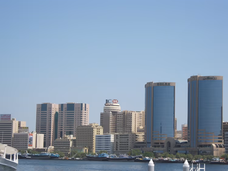 Deira-distriktet og Dubai Creek vannkant