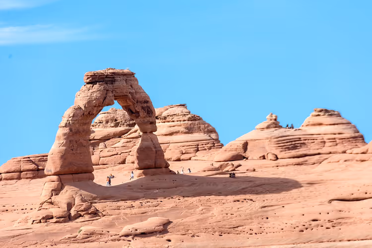 Utah'taki Arches Ulusal Parkı'nda Delicate Arch