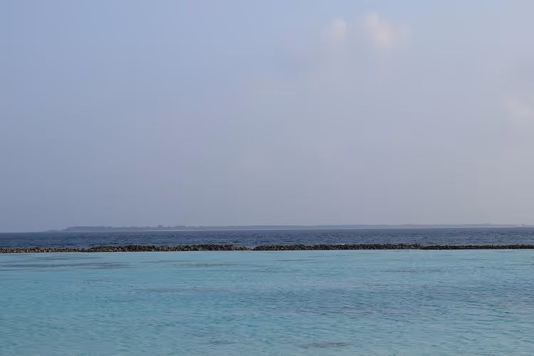 Long sand spit of Dhigurah Island
