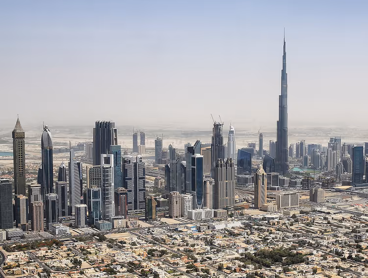 Wolkenkratzer Burj Khalifa in Downtown Dubai
