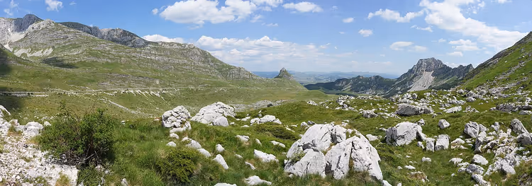 Berglandschaft des Durmitor-Nationalparks