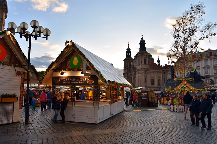 Ostermarkt am Altstädter Ring in Prag