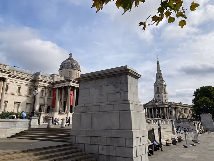 Tom fjerde plinth på Trafalgar Square