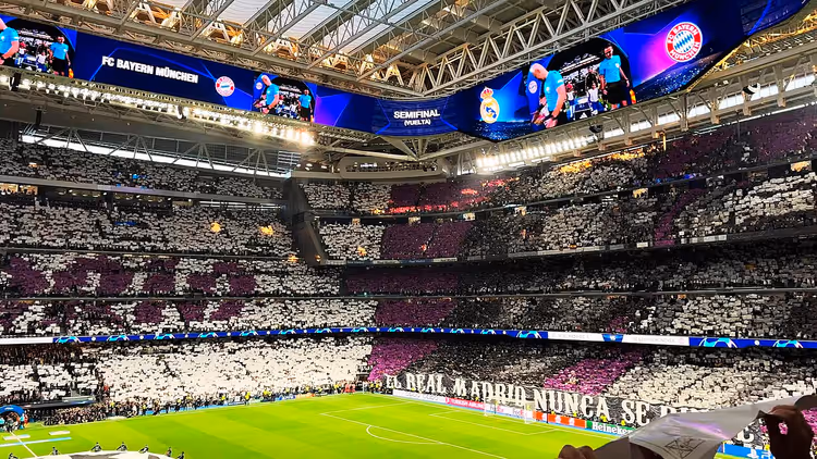 Stadio Santiago Bernabeu a Madrid
