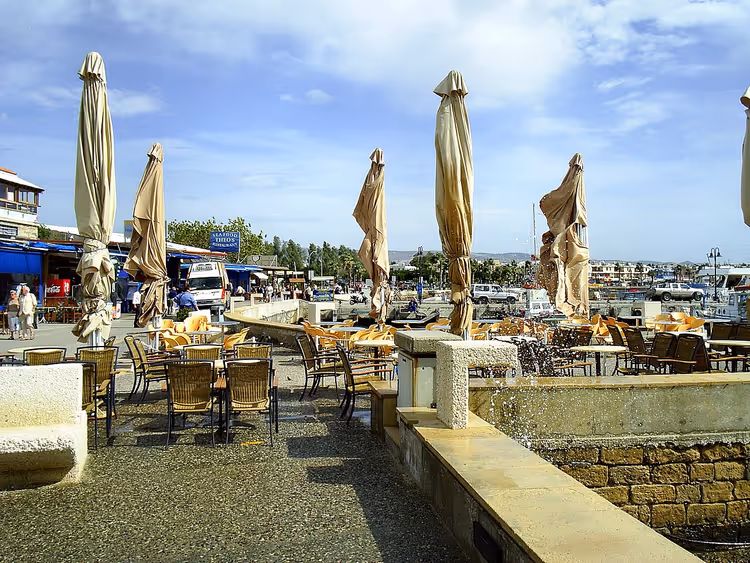 Paphos Harbor in Cyprus