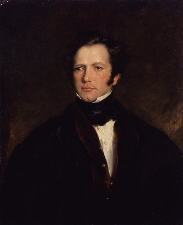 Simpson tarafından Kaptan Frederick Marryat portresi