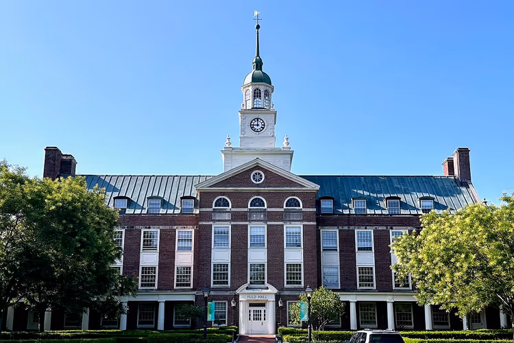 Fuld Hall bij het Institute for Advanced Study in Princeton