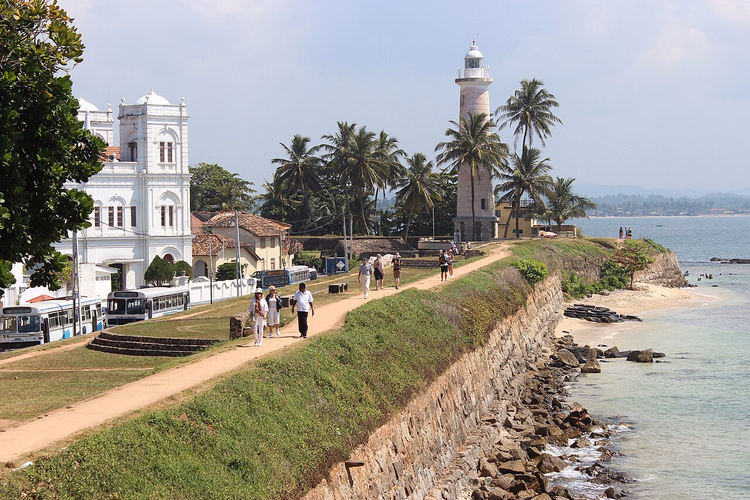 Festungswall von Galle mit Leuchtturm