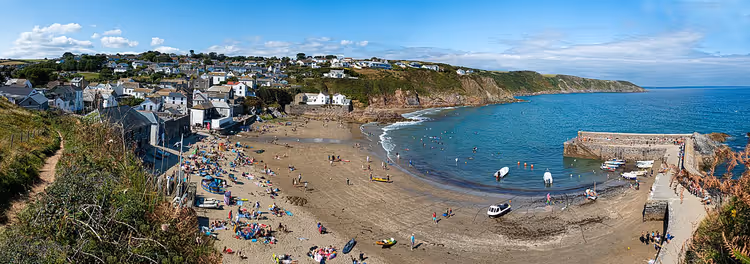 Strand in Cornwall im August