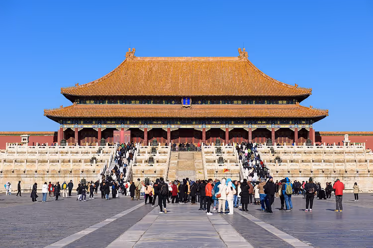 Alte Paläste der Verbotenen Stadt in Peking