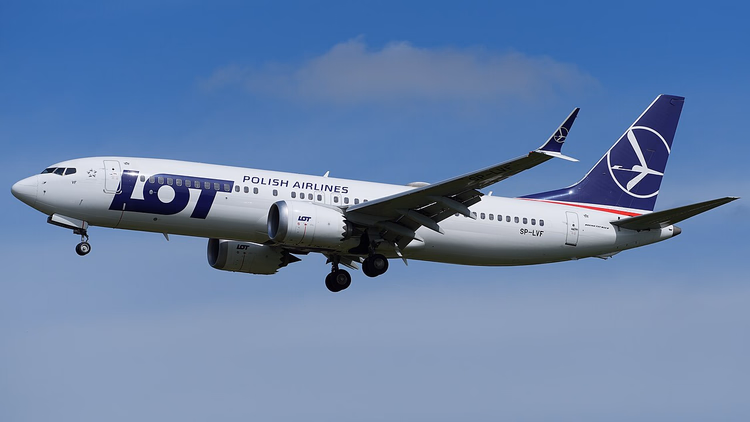 LOT Polish Airlines-fly på slutinnflyging