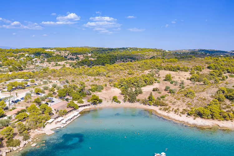 Hinitsa-stranden i Porto Heli, Peloponnes