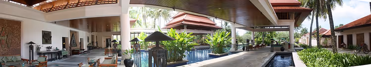 Havuzlu Banyan Tree Phuket tatil köyünün panoraması