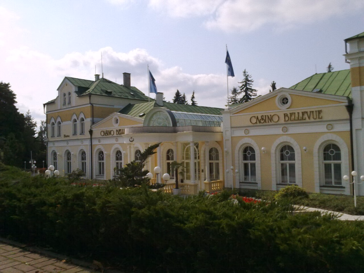 Bellevue kasinobygning i Mariánské Lázně