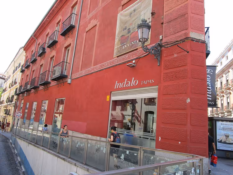 Uterrassen til tapasbaren Indalo i Madrid