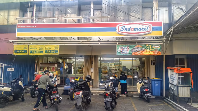 Magasin Indomaret pour recharger votre solde