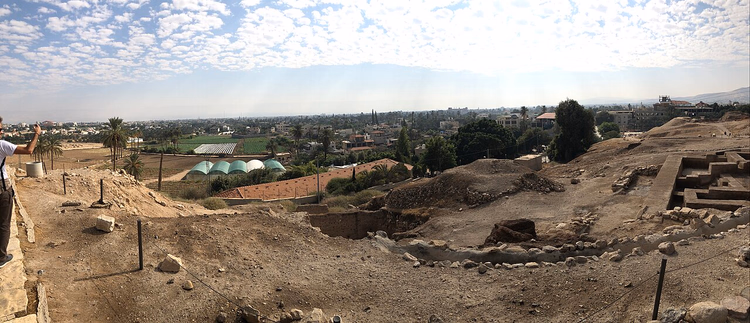 Blick auf Jericho vom Hügel Tel es-Sultan