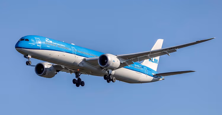 KLM Boeing 787 under flyvning